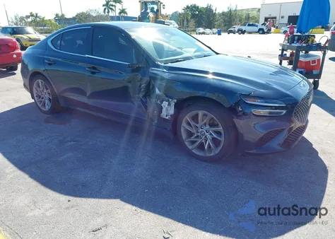 2022 Genesis G70 2.0T Rwd из США, поврежденный, VIN KMTG34TA6NU097675